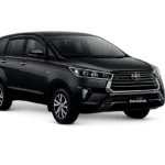 Toyota Innova Reborn hitam untuk layanan sewa mobil Jakarta dengan driver profesional dari AZ Rent Car
