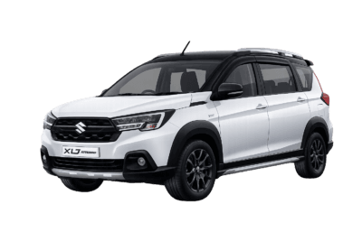 Suzuki XL7 putih dari AZ Rent Car untuk layanan sewa mobil dengan supir di Jakarta
