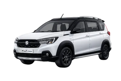Suzuki XL7 putih dari AZ Rent Car untuk layanan sewa mobil dengan supir di Jakarta