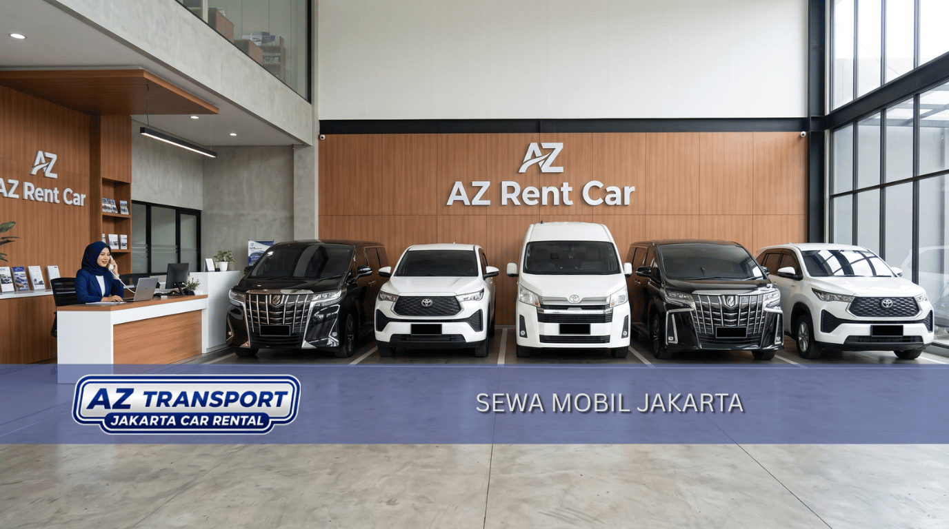 Sewa mobil Jakarta plus supir – A.Z Transportasi, Garasi rental mobil jakarta, berisi, innova zenix, hiace dan toyota alphard.